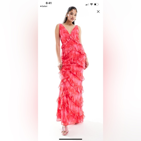 Pretty Lavish ASOS Ruffle Dress - Picture 1 of 2